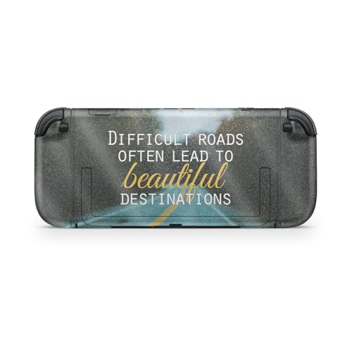 Glossy Glitter Gaming Skin Compatible with Nintendo Switch 2 Console Only - Difficult Roads - Premium 3M Vinyl Protective Wrap Decal Cover - Easy to Apply | Crafted in The USA by MightySkins - color: Difficult Roads, size: Switch 2 Console Skin Only, styl