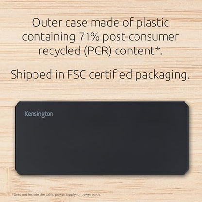Kensington SD3210U3 USB-C® 10Gbps Triple Video Driverless Dock 100W PD - DP/HDMI - Windows, Supporting Thunderbolt™ 5, Thunderbolt™ 4, USB4®, and USB-C® Alt Mode laptops with up to three 4K (K32802NA)