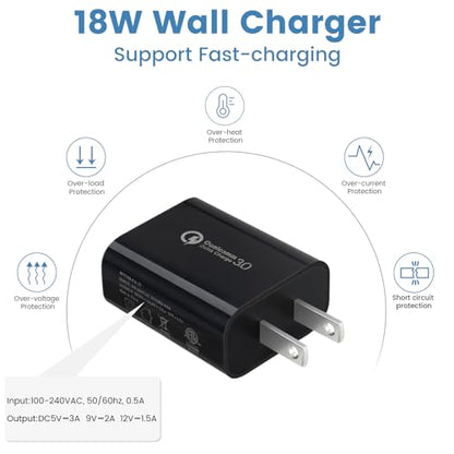 2-Pack Dog Training Collar Charger for Jugbow Shock Collar, 2-in-1 Magnetic and USB C Charging Cable with Power Adapter - size: 3 ft cable with adapter