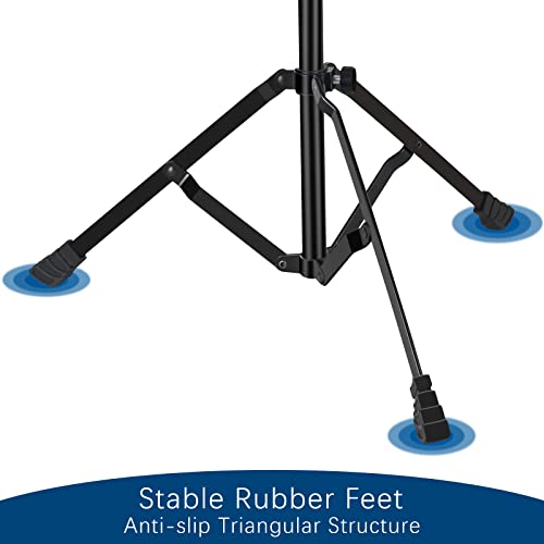 EASTROCK Trombone Stand Retractable Height Adjustment | Triangular Stable Stand for Standard Trombone, for Practice, Performance, and Daily Use