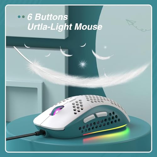 RK-T60 Wired 60% TKL Mechanical Gaming Keyboard Led Rainbow Backlight Ultra-Compact NKRO Linear Red Switch ABS Keycap RGB Honeycomb Mice Coiled Aviator Cable for Windows Laptop PS4/PC/WIN Gamer - color: Green/Blue Switch