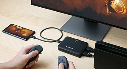 IOGEAR Upstream Mobile Capture Adapter 4K Input, 1080p Capture, Mobile Capture,USB-C and A Host Support Video Output, 1/4" Mounting Screw, UVC Support,OBS & Camerafi Support, PD Passthrough (GUV302P) - style: UpStream Mobile