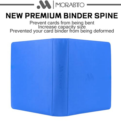 Card Binder 20 Pocket,Trading Card Binder Holds up to 2000 Cards with 50 Sleeves,Zipper Card Holder Album Compatible with TCG Card/Game Cards/Sports Card - color: Light Blue, size: 20 Pocket 2000