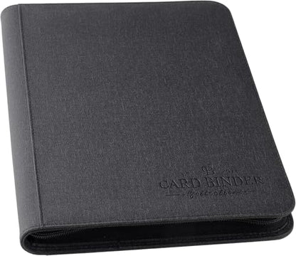 9 Pocket Card Binder, Premium Zip Trading Card Binder, 540 Double Sided Pocket PU Collection Binder, Collector Album, Card Folder for MTG, TCG, Sports Cards (Black) - color: black540