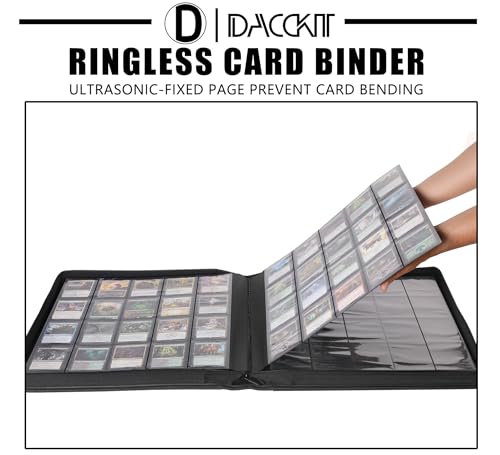 Premium 2000 Pocket Card Binder - 20 Pocket Trading Card Binder with Sleeves Fits 2000 Cards, Ringless Card Album for TCG - Model A，Sky Blue - color: 20P - Sky Blue