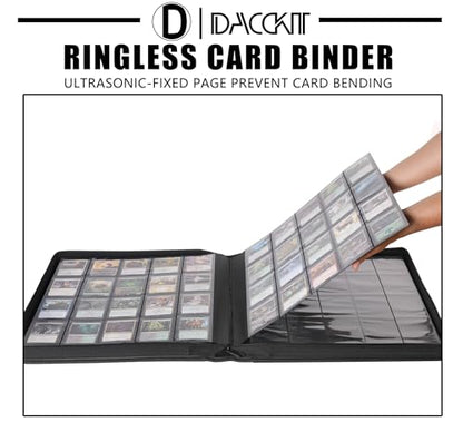 Premium 2000 Pocket Card Binder - 20 Pocket Trading Card Binder with Sleeves Fits 2000 Cards, Ringless Card Album for TCG - Model A，Sky Blue - color: 20P - Sky Blue