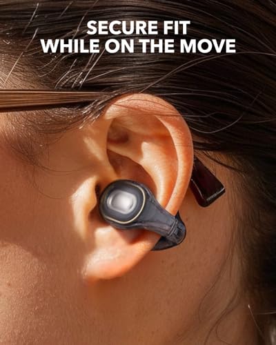 Soundcore C30i by Anker, Open-Ear Earbuds, Clip-On Headphones, Lightweight Comfort, Stable Fit, Firm-Shell Design, Attachable Ear Grips, Big Drivers for Clear Audio, 30H Play, IPX4 Water-Resistant | Lightweight Comfort, Stable Fit, Firm-Shell Design, Clea