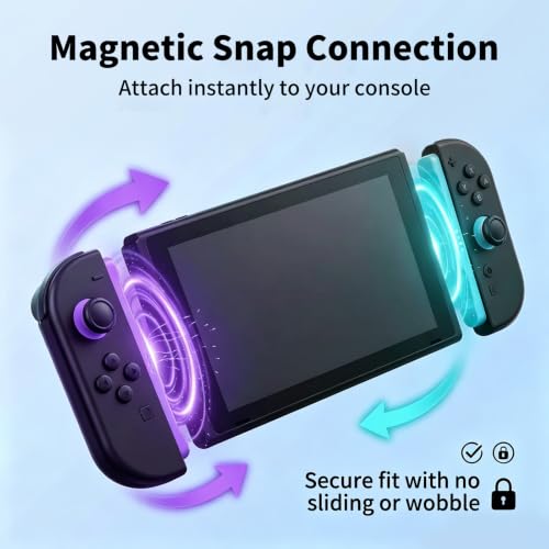 Switch 2 Controller Compatible with Nintendo Switch 2 Controller, Replacement Wireless Controller for Switch 2, Support Rumble/Motion Controls/Gamechat(Pruple & Green)