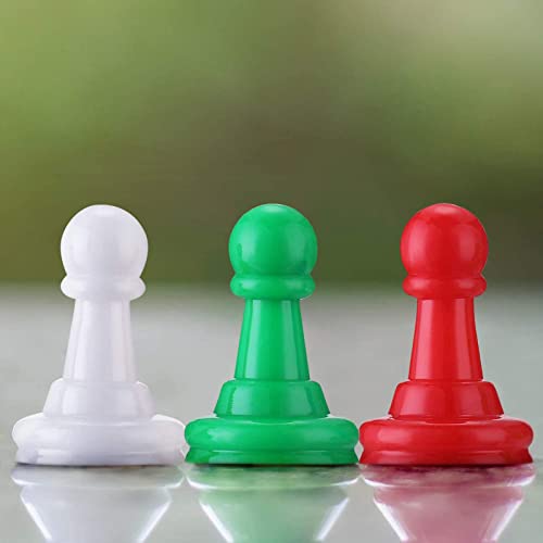 Hestya 96 Pcs Board Game Pawns 8 Colors Plastic Pawn Pieces 1 Inch for Board Games Replacement Classroom Token Markers DIY Game Tabletop RPG Arts Crafts
