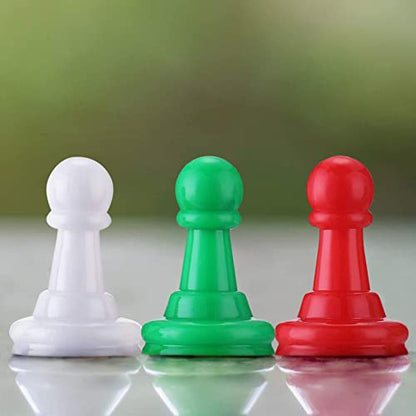 Hestya 96 Pcs Board Game Pawns 8 Colors Plastic Pawn Pieces 1 Inch for Board Games Replacement Classroom Token Markers DIY Game Tabletop RPG Arts Crafts