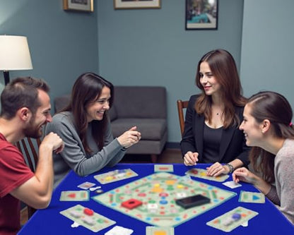 Square Large Tabletop Game Playmat,Used for Playing Poker,Mahjong,Playing Cards,and Role-Playing Games, with Thick Seam Edge,Waterproof,and Anti Slip(80 * 80cm*2mm) Blue - color: 80*80*0.2cmBlue, size: 80*80*0.2cm