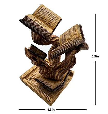Thyggzjbs Magic Book Dice Tower,Tomes of Magics Tower Magics Dice Tower Big Book Ornaments Clear Ornament Bulbs,Personalized Magic Tower BookCollection (Burlywood) - color: Burlywood