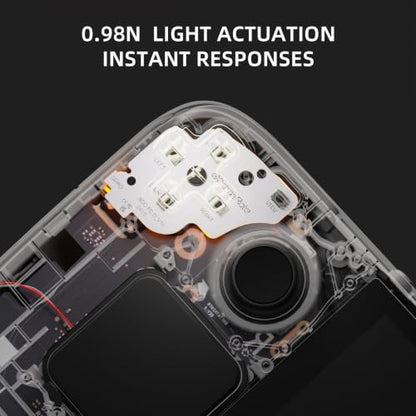 eXtremeRate Face Clicky Kit for Steam Deck OLED Handheld Console, Custom Dpad View A B X Y Menu Keys Face Buttons Mouse Clicky Kit for Steam Deck OLED Console - 0.98N Actuation Force Light Version - size: Light Version