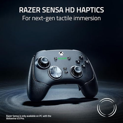 Razer Wolverine V3 Pro Wireless Gaming Controller: Licensed for Xbox Series X|S, Xbox One, Windows PC - 6 Remappable Buttons - Fast Triggers - Customizable Thumbsticks - Wired Tournament Mode - White - color: White