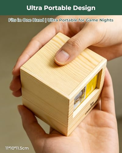 Wooden MTG Commander Deck Box with Display Window 100 Double-Sleeved Cards