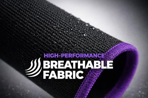 King of The Game - Improved Materials Gaming Finger Sleeves (6 Pack) for Touch Screens and Controllers. Skin-Protective, Ultra-Sensitive, Sweat-Resistant, Breathable and Stretchable. (Purple) - color: Purple