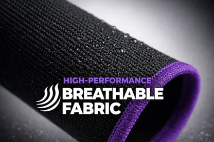 King of The Game - Improved Materials Gaming Finger Sleeves (6 Pack) for Touch Screens and Controllers. Skin-Protective, Ultra-Sensitive, Sweat-Resistant, Breathable and Stretchable. (Purple) - color: Purple