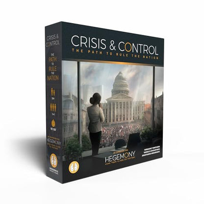 Hegemony: Crisis & Control Expansion - Add New Automas & Modules, Solo Play, Unique Asymmetric Card Driven Game Board Game, Ages 14+, 1-4 Players - style: Crisis & Control
