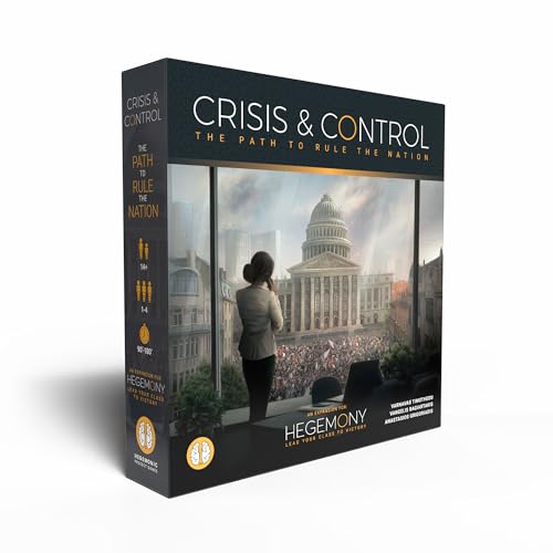 Hegemony: Crisis & Control Expansion - Add New Automas & Modules, Solo Play, Unique Asymmetric Card Driven Game Board Game, Ages 14+, 1-4 Players - style: Crisis & Control