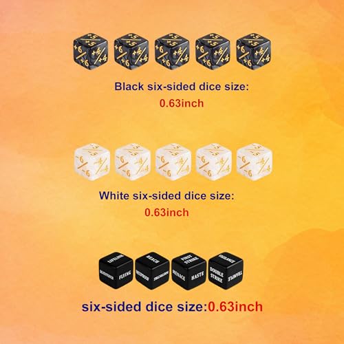 MTG Playmat with Storage Tube & 7-Dice Set - Waterproof TCG Playmat with Stitched Edges, Non-Slip Rubber Card Game Mat (24"x14") (playmat with Zones, Dragon Fire Vortex) - color: Dragon Fire Vortex, style: playmat with zones