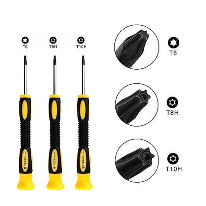 4PCS Analog Joystick Repair Tool Kit for Xbox One Elite Series 2 Controllers, Thumb Sticks Drift Broken Loose Joystick Replacement, T6 T8 T10 Repair Screwdriver Kit for Xbox One Elite 2