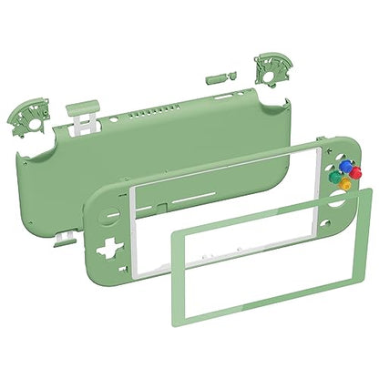 eXtremeRate Matcha Green DIY Replacement Shell for Nintendo Switch Lite, NSL Handheld Controller Housing w/Screen Protector, Custom Case Cover for Nintendo Switch Lite - color: Matcha Green