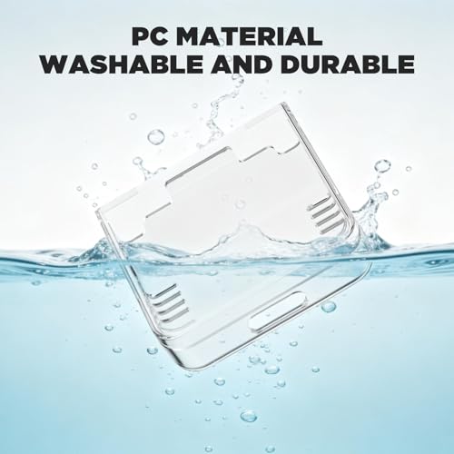 Slim Hard PC Case for Miyoo Flip/Miyoo Flip V2 Handheld Gaming Console, Shockproof Waterproof Protective Cover - Scratch Resistant, Ultra Lightweight (Transparent) - color: Transparent