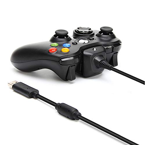 Reiso 2 Pack USB Charging Cable Wireless Charger for Xbox 360 Wireless Controller (Black)