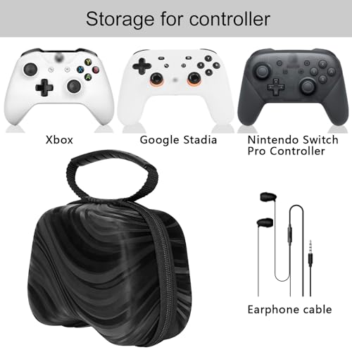 TOCCOOL Hard Travel Controller Case Compatible with Xbox One, Xbox Series X/S, Nintendo Switch Pro Wireless Controller, Portable Bag for Game Accessories (Black) - color: Black