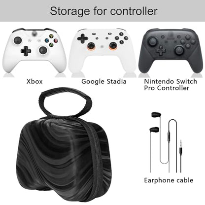 TOCCOOL Hard Travel Controller Case Compatible with Xbox One, Xbox Series X/S, Nintendo Switch Pro Wireless Controller, Portable Bag for Game Accessories (Black) - color: Black