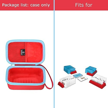 Tourmate Hard Case Replacement for Winning Moves RACK-O, Retro package Card Game (Case Only) - color: Red + Blue