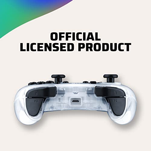 PDP Rock Candy Enhanced Wired Nintendo Switch Pro Controller, Switch Lite/OLED Compatible, Compact Durable Ergonomic Non-Slip Joystick (Frost White) - color: Frost White