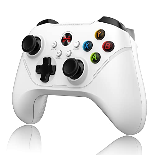 BEITONG Asura 2 Pro Game Wireless Controller - Hall Effect Trigger, ALPS Joystick, Gaming Gamepad for PC/Steam/Android TV/Tesla, Programmable M Buttons (White)