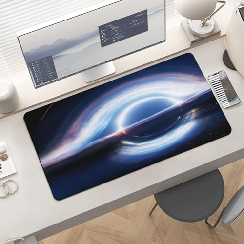Gaming Mouse Pad, Interstellar Black Hole Mouse Pad 11.8x23.6 Inch Large Extended Computer Mouse Mat Keyboard Full Desk Mousepad for Gaming, Office, Home - color: Style-9, size: 11.8 x23.6-Inch