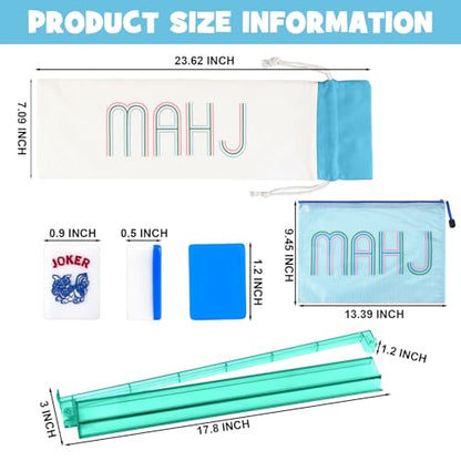 Ceenna American Mahjong Set with Carrying Bag,American,Blue - color: Blue