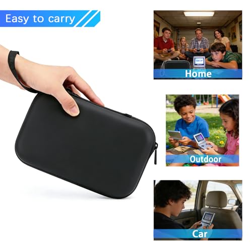 Carrying Case for Gameboy Advance SP | Accessories for GBA SP | Hard Storage Portable Bag for GBA SP - Holds 8 Game Cards& Charging Pocket