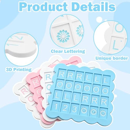 4 PCS Solo Mahjong Board Practice, 24 Slots Mahjong Practice Board Team Play, 4 Player Boards Tile Pattern Practices Strategy Aid, Beginner Friendly Mahjongs Tile Game Practices Boards Training