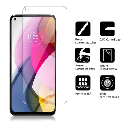 4 Pack Glass Screen Protector Compatible for Motorola Moto G Stylus (2021) / XT2115 [9H Hardness]-HD Screen Tempered Glass, Scratch Resistant,Easy Install [Case Friendly] - size: Moto G Stylus (2021)