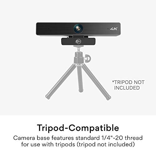 MEE Audio C11Z 4K Ultra HD Webcam with ANC Microphones, 4X Digital Zoom, Low Light Correction, Wide Angle Lens and Privacy Cover for Zoom Video Conferencing on Computer PC Mac Laptop Desktop - style: 4K Wide Angle