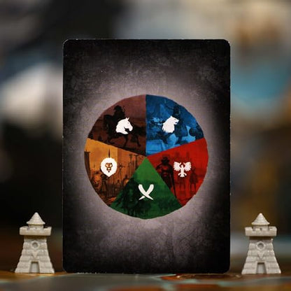 A War of Whispers Expansion of Influence, 5 Players, Age 14+, Expansion | Expand A War of Whispers with new factions and support for five players.