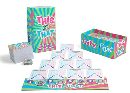 This or That Party Game – Family Card Game with Easy Either/Or Choices | Fun Guessing Game for Kids, Teens & Adults Where Players Follow Their Path Down the Pyramid for Family Game Night & Parties