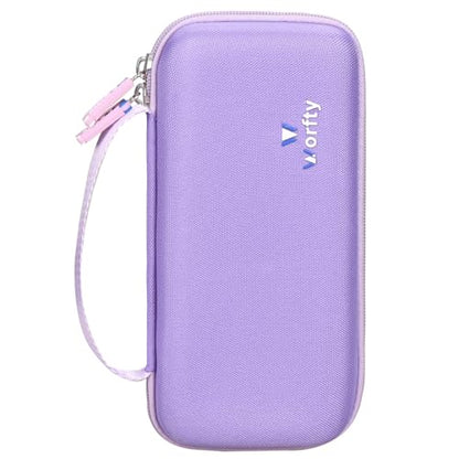 worfty Travel Carrying Case for Retroid Pocket 6/ G2/ 5/ 4/ 4pro Game Handheld Console (Case Only) - Hard Protective Carrying Storage Bag (Purple) - color: Purple