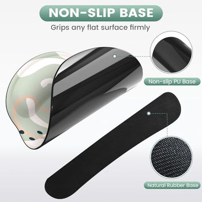 iLeadon Mouse Pad Wrist Support Keyboard Wrist Rest Set, Ergonomic Mouse Pad with Non-Slip Base for Computer Laptop Home Office + Coasters, Easy Typing & Pain Relief Mouse Mat, Tropical Plants | Ergonomic Mouse Pad with Non-Slip Base for Computer Laptop H