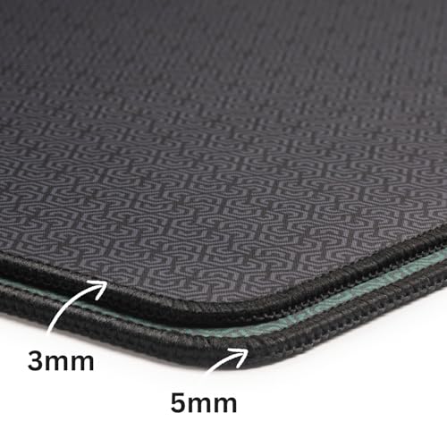 5mm Thickness Board Game Mat Black 42 x 66 Inches, Super Cushioned Table Cover for Mahjong, Poker, Playing Cards, Tile Games Dominoes Neoprene Gaming Playmat with Carrying Bag (Green, 42 x 66 Inches) - color: Green, size: 42 x 66 Inches