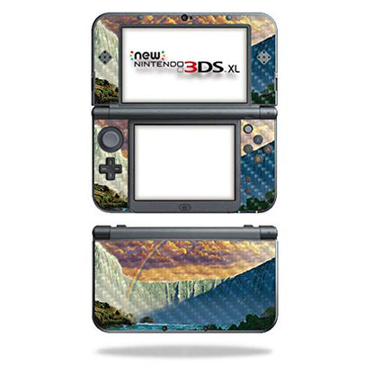 MightySkins Carbon Fiber Skin for Nintendo New 3DS XL (2015) - Niagara Falls | Protective, Durable Textured Carbon Fiber Finish | Easy to Apply, Remove, and Change Styles | Made in The USA - color: Niagara Falls