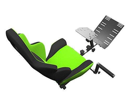 Advanced Racing Seat Driving Simulator Gaming Chair with Gear Shifter Mount Green - color: Green