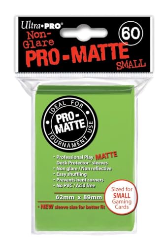 Ultra Pro Sleeves Pro-Matte D10 Card Game (Small, Lime Green) - color: Lime Green, size: Small
