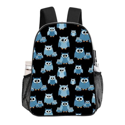 Clear Transparent Bookbag Reinforced Bottom Padded Shoulder Straps | Beach Waterproof, Cartoon Owl, Heavy Duty, Transparent See Through Bag for Seaside Trips - color: Pattern (843)