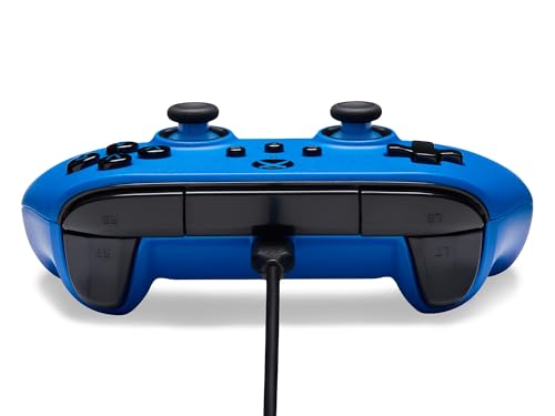 PowerA Symmetric Wired Controller for Xbox Series X|S - Blue, Officially licensed, Inline Thumbstick Layout, Windows 10/11 compatible, Dual Rumble Motors, Impulse Triggers, 3.5 mm Audio Jack - style: Blue Symmetric
