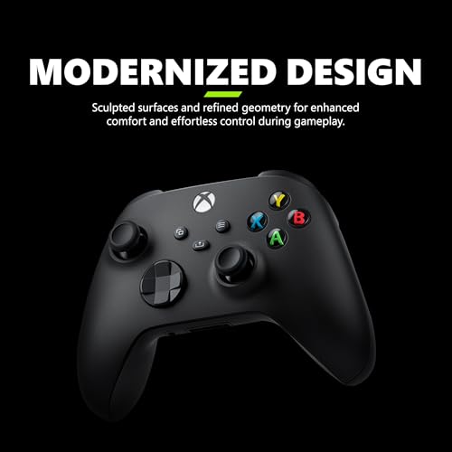 Xbox Core Wireless Gaming Controller – Carbon Black Series X|S, One, Windows PC, Android, and iOS